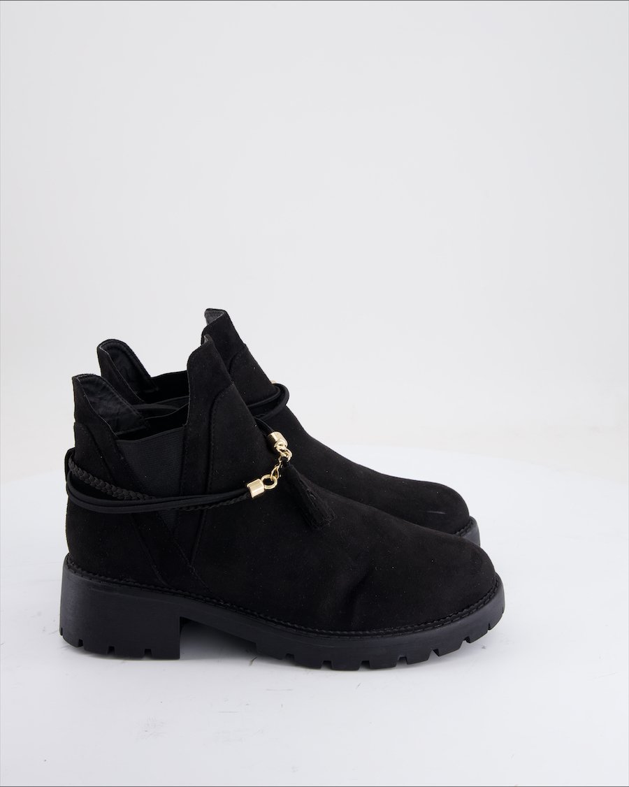 Lascana Ankle Boots Suede Black Eu 38