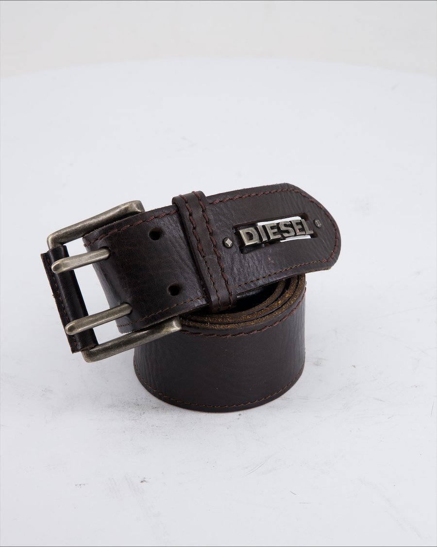 Diesel Belt Leather Brown