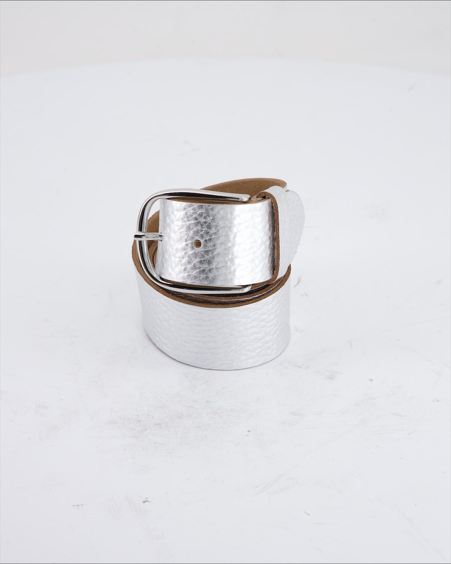 Vanzetti Belt Leather Silver