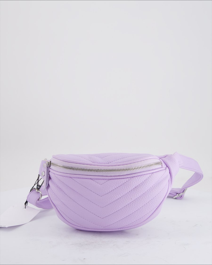 Bershka Bum Bag Polyurethane Violet