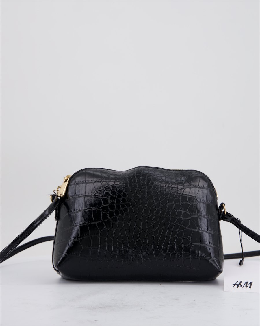 H&M Crossbody Bag Polyurethane Black