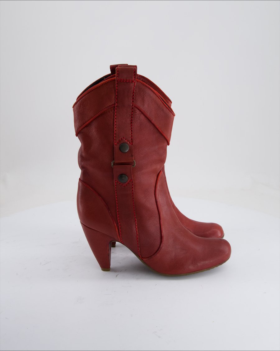Fornarina Ankle Boots Leather Burgundy EU 39