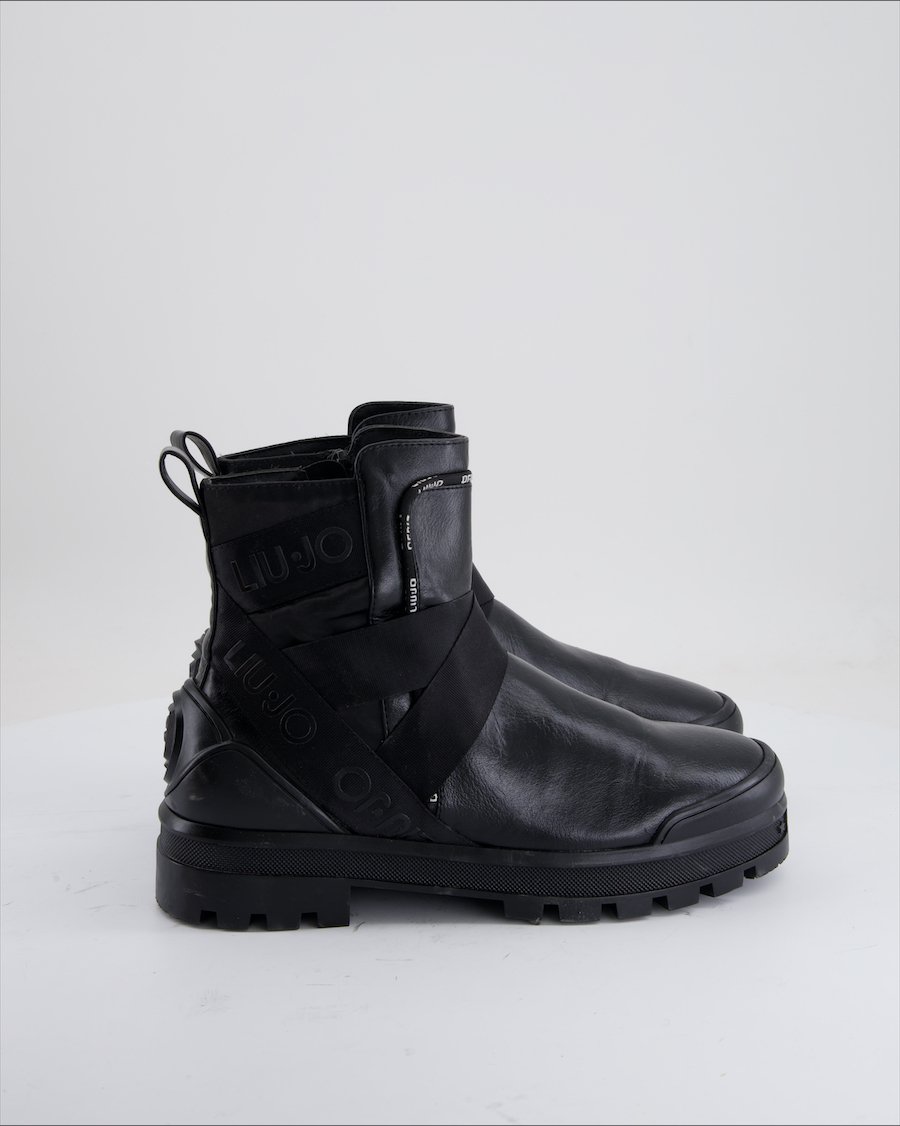 Liu Jo Ankle Boots Leather Black Eu 38