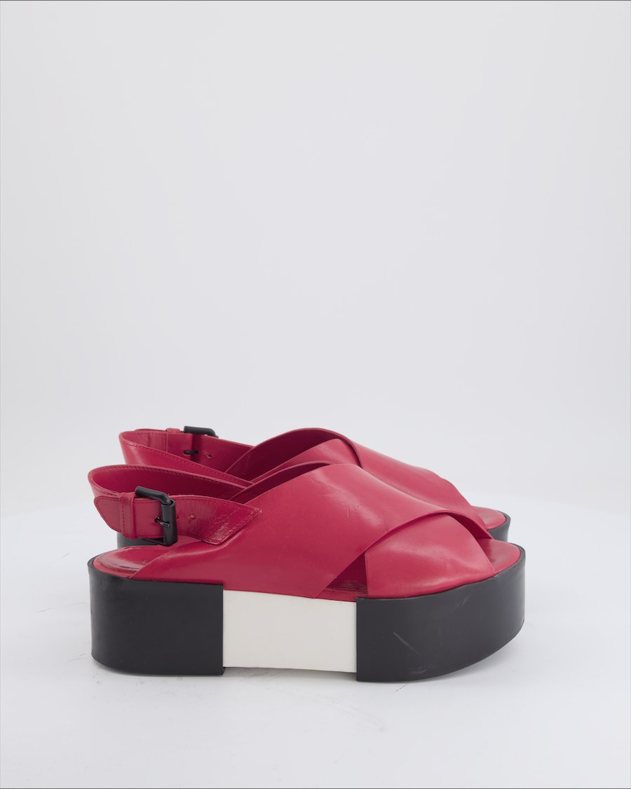 Vic Matie Sandals Leather Red Eu 38