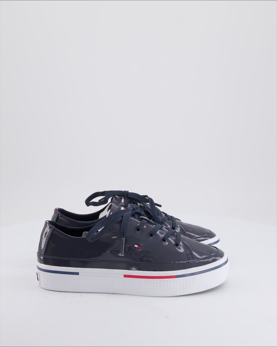 Tommy Hilfiger Trainers Leather Blue Eu 38