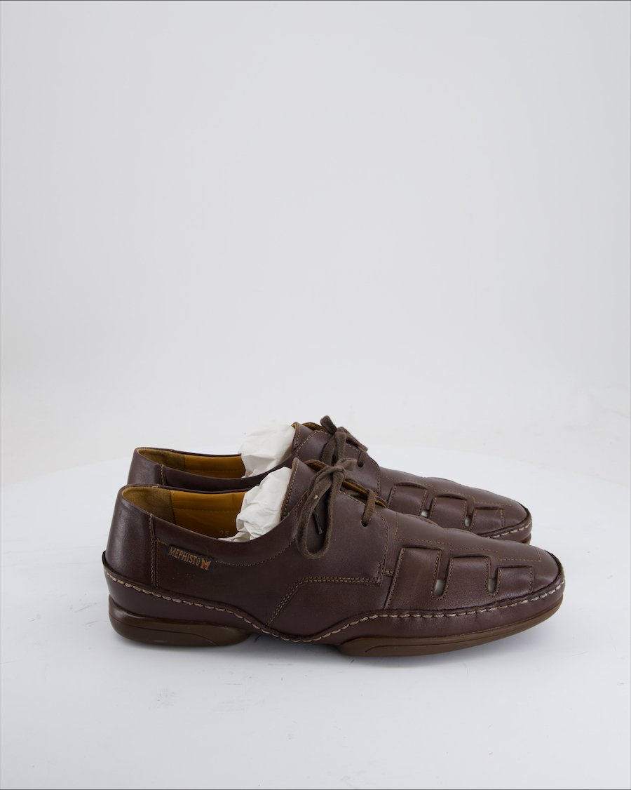 Mephisto Flats Leather Brown