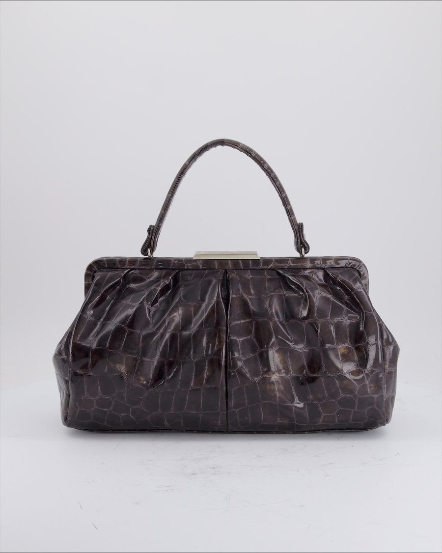 Picard Handbag Leather Brown