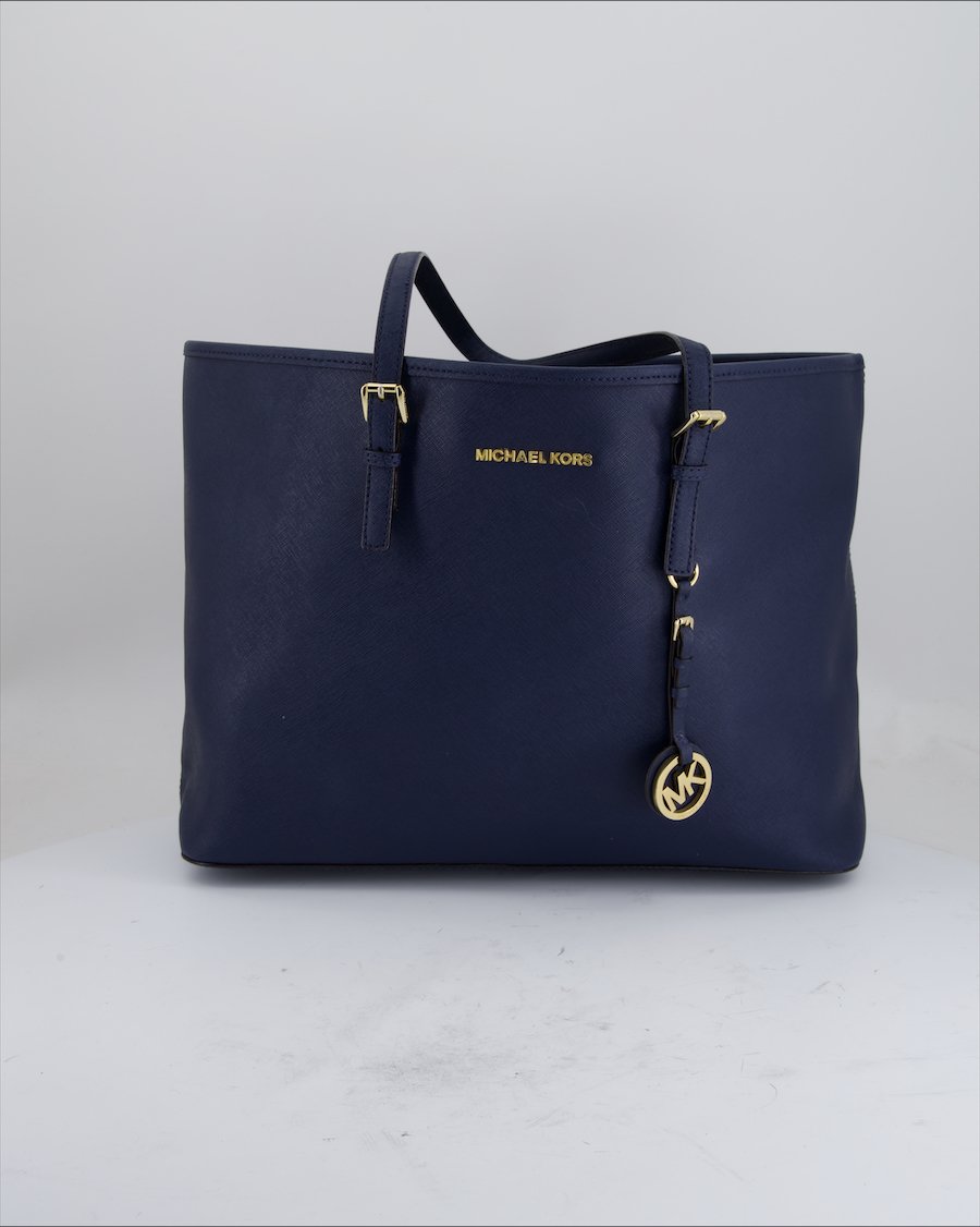 Michael Kors Shoulder Bag Leather Blue
