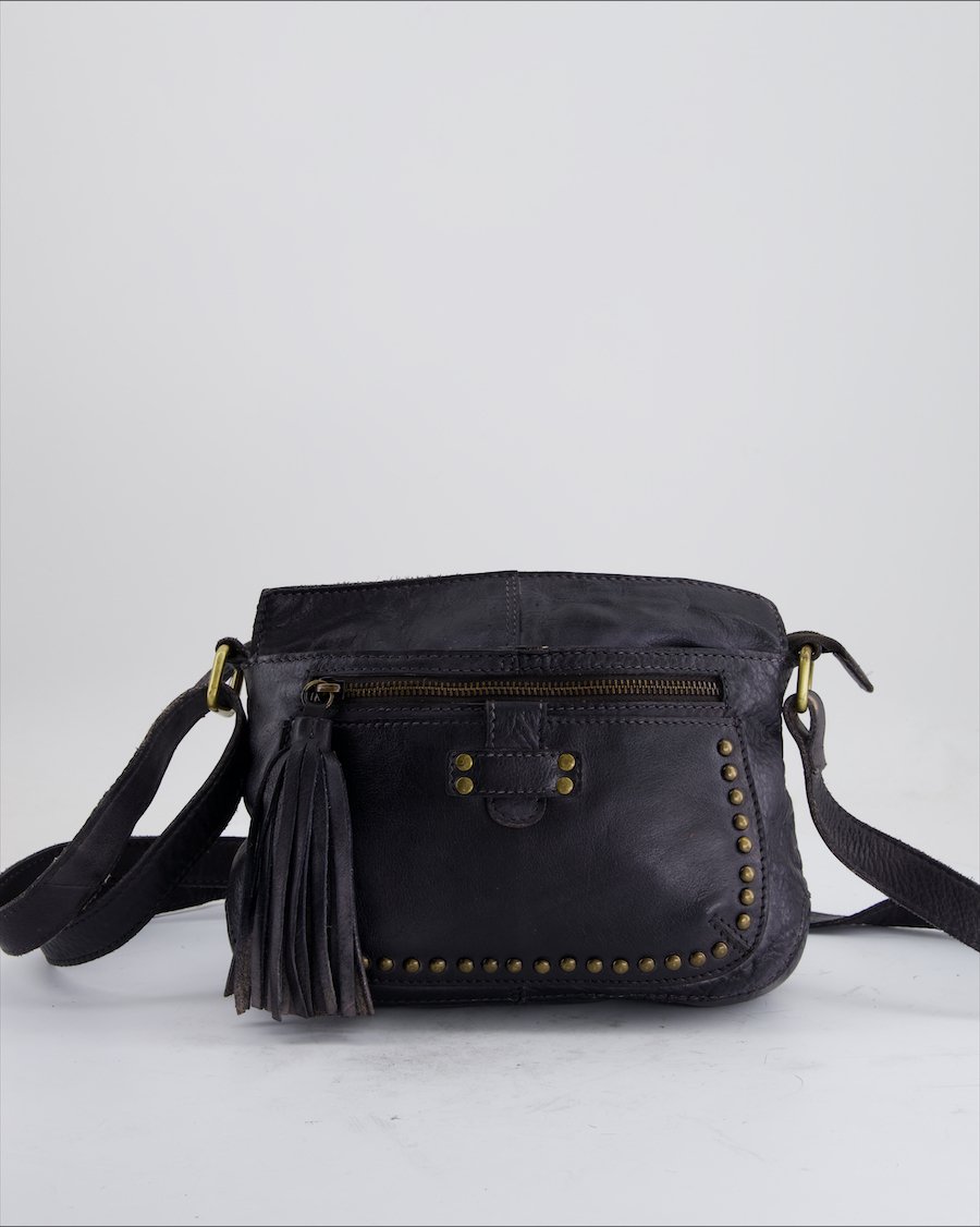 5TH Avenue Crossbody Bag Leather Black