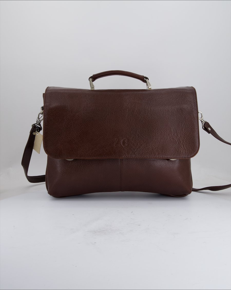 L.C Crossbody Bag Leather Brown