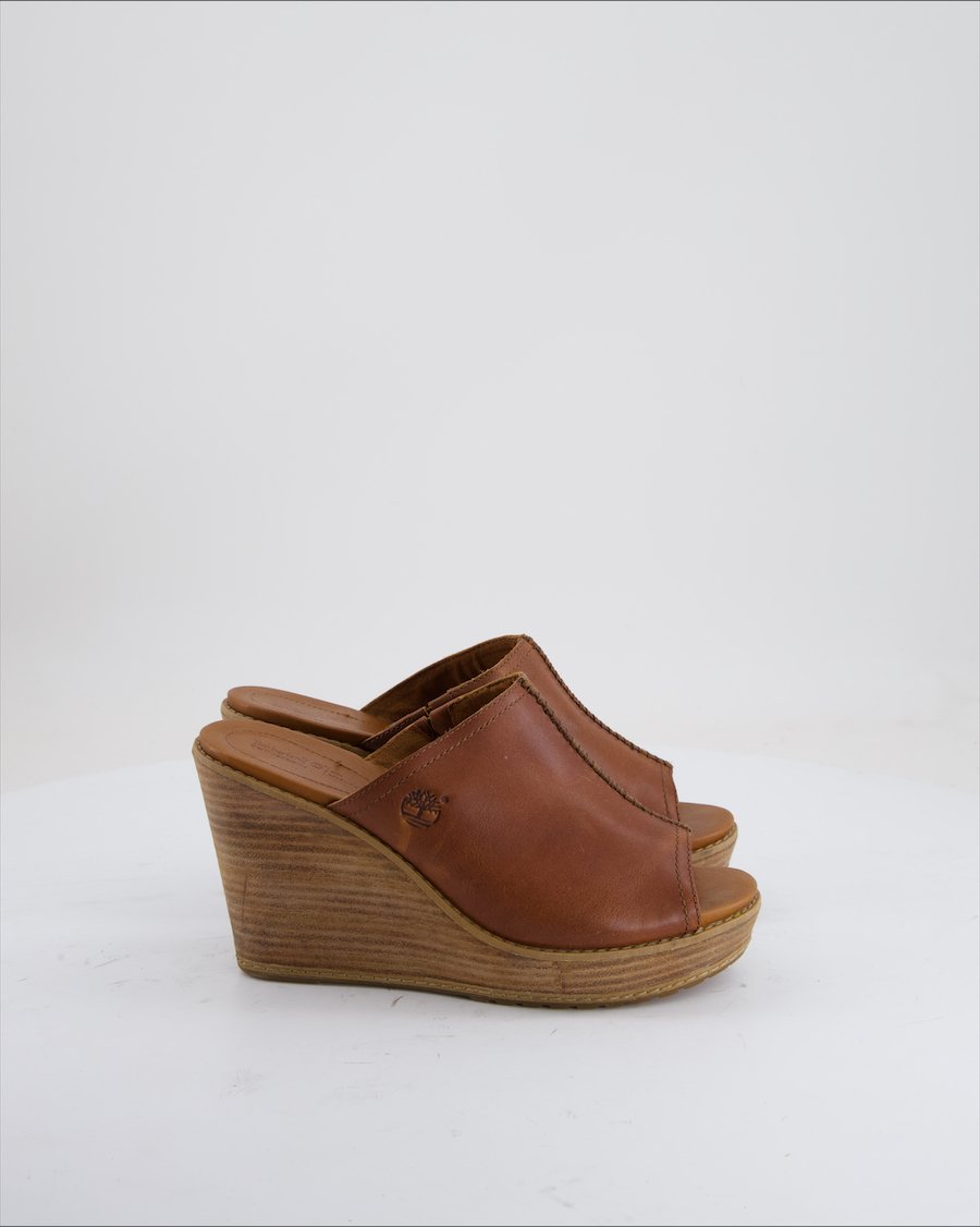 Timberland Wedges Leather Brown Eu 37