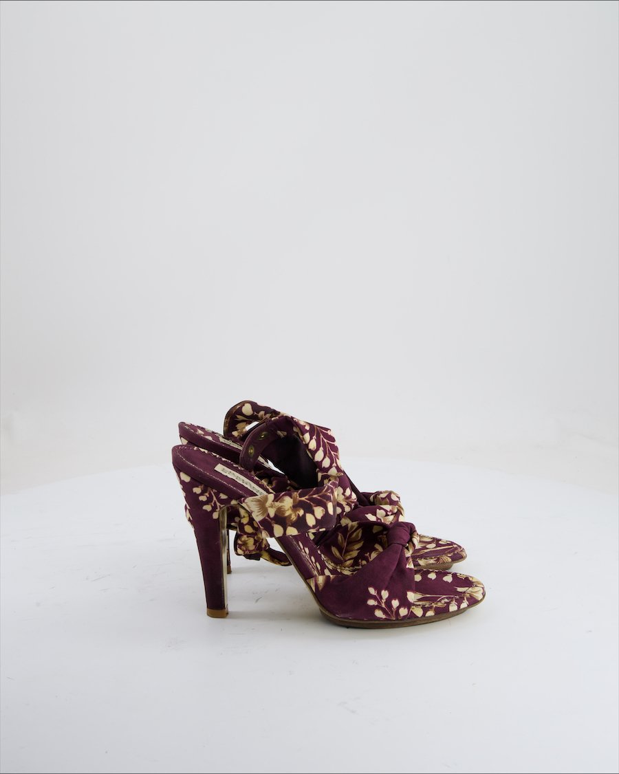 Ermanno Scervino Heels Cloth Purple Eu 38