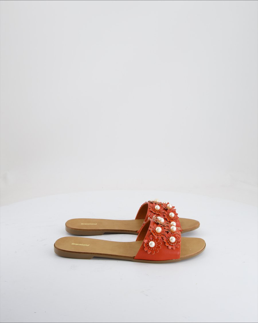 Graceland Sandals Leather Coral Eu 39