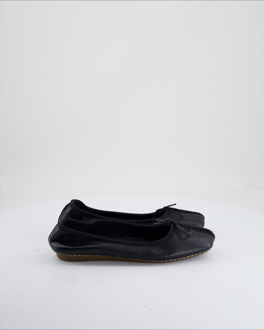 Clarks Ballet flats Leather Black Eu 39.5