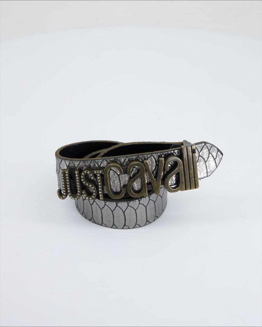 Just Cavalli Belts Leather Silver