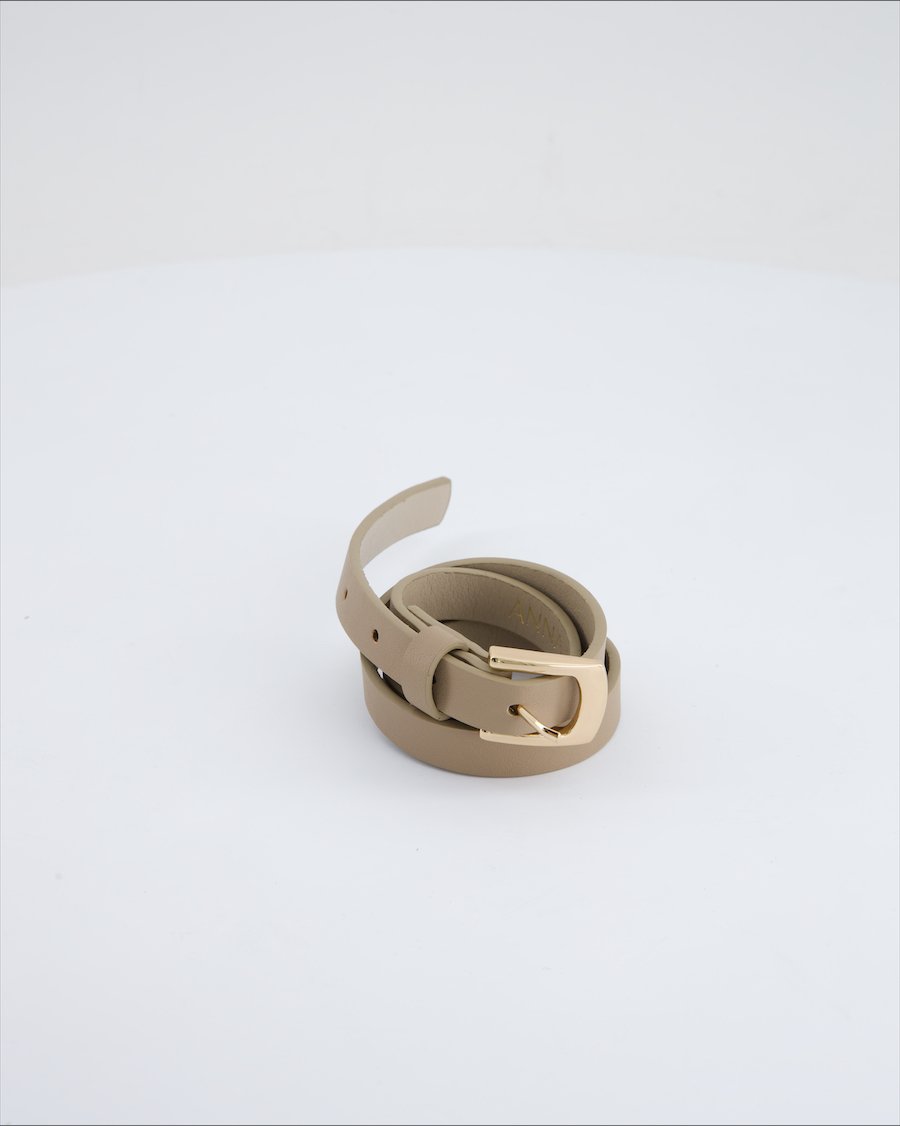 Anna Field Belt Leather Ecru