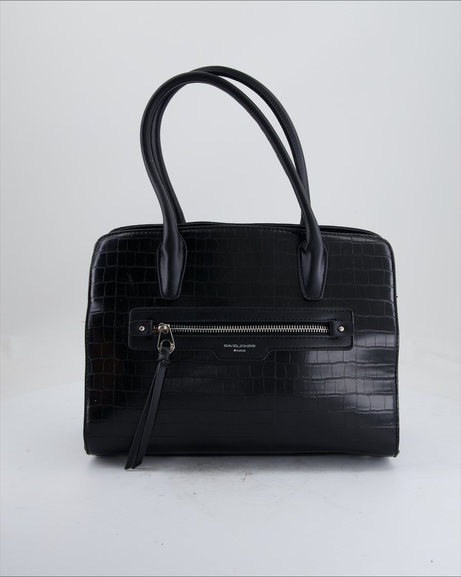 David Jones Shoulder Bag Leather Black