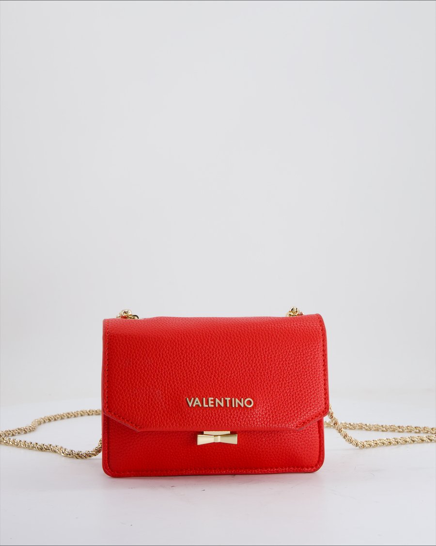Mario Valentino Crossbody Bag Leather Red