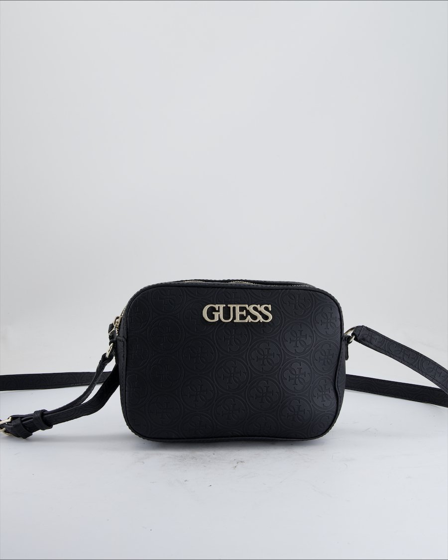 Guess Crossbody Bag Leather Black