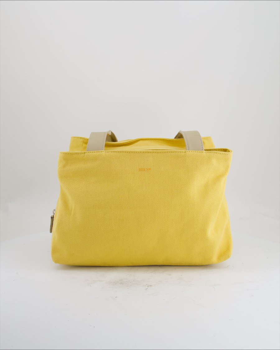 Bric's Shoulder Bag Cloth Mustard Yellow