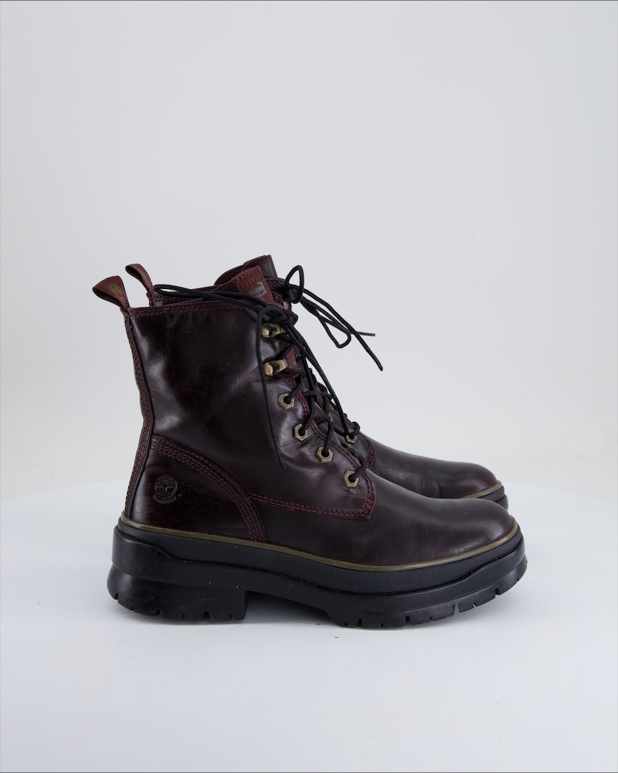 Timberland Ankle Boots Leather Burgundy Eu 37.5