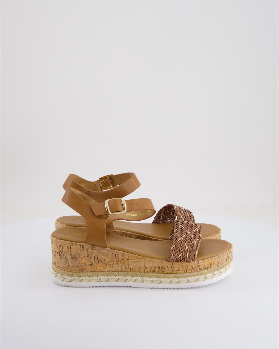 Graceland Sandals Leather Camel Eu 38