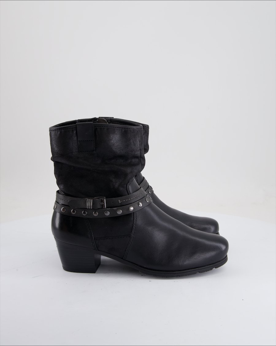 Jana Ankle Boots Leather Black Eu 38.5