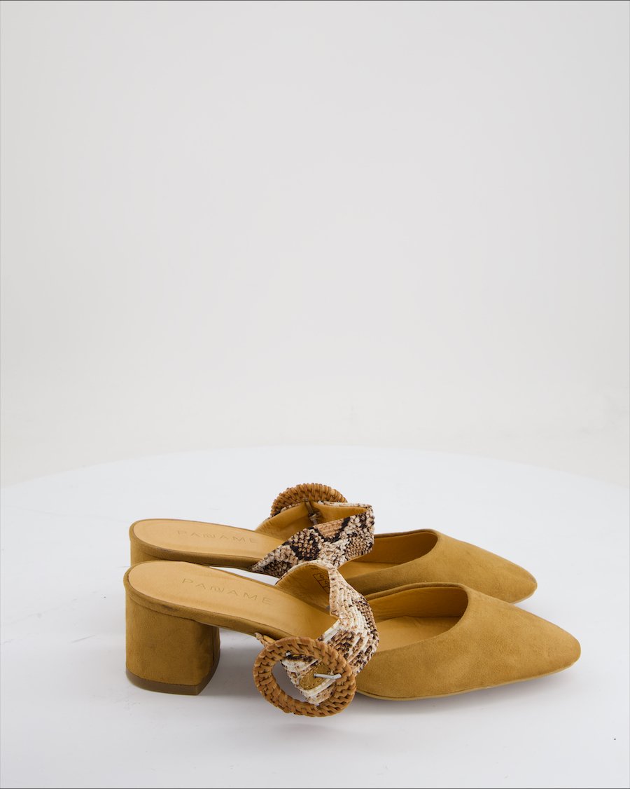 Paname Sandals Suede Camel EU 40