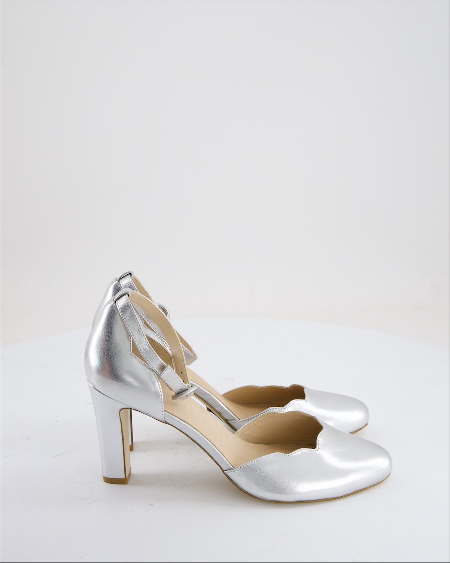 Anna Field Heels Leather Silver Eu 40