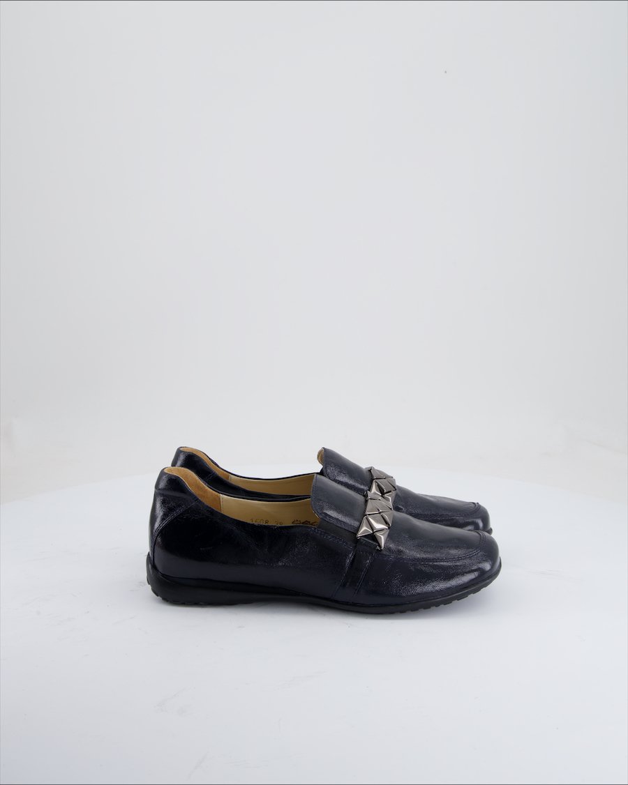 Helvesko Flats Leather Black Eu 38