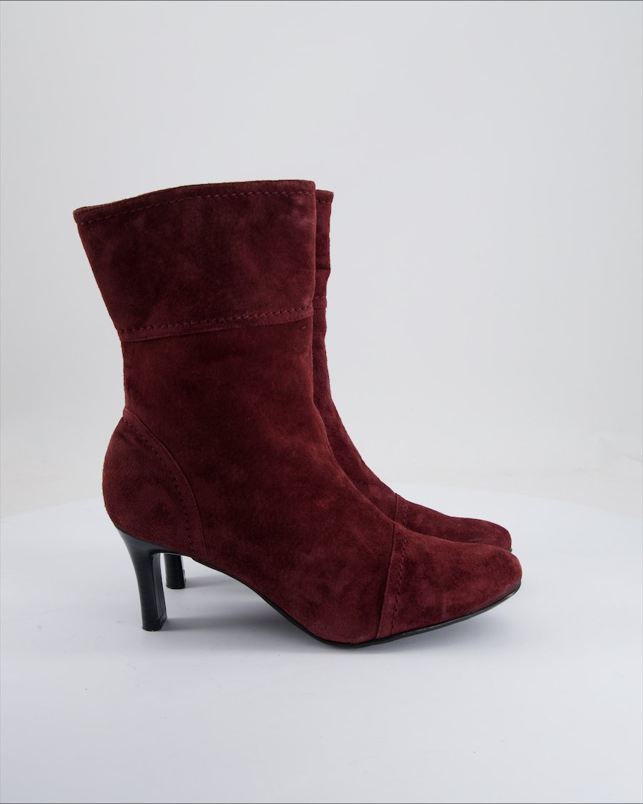 You Know Ankle Boots Suede Burgundy Eu 40.5