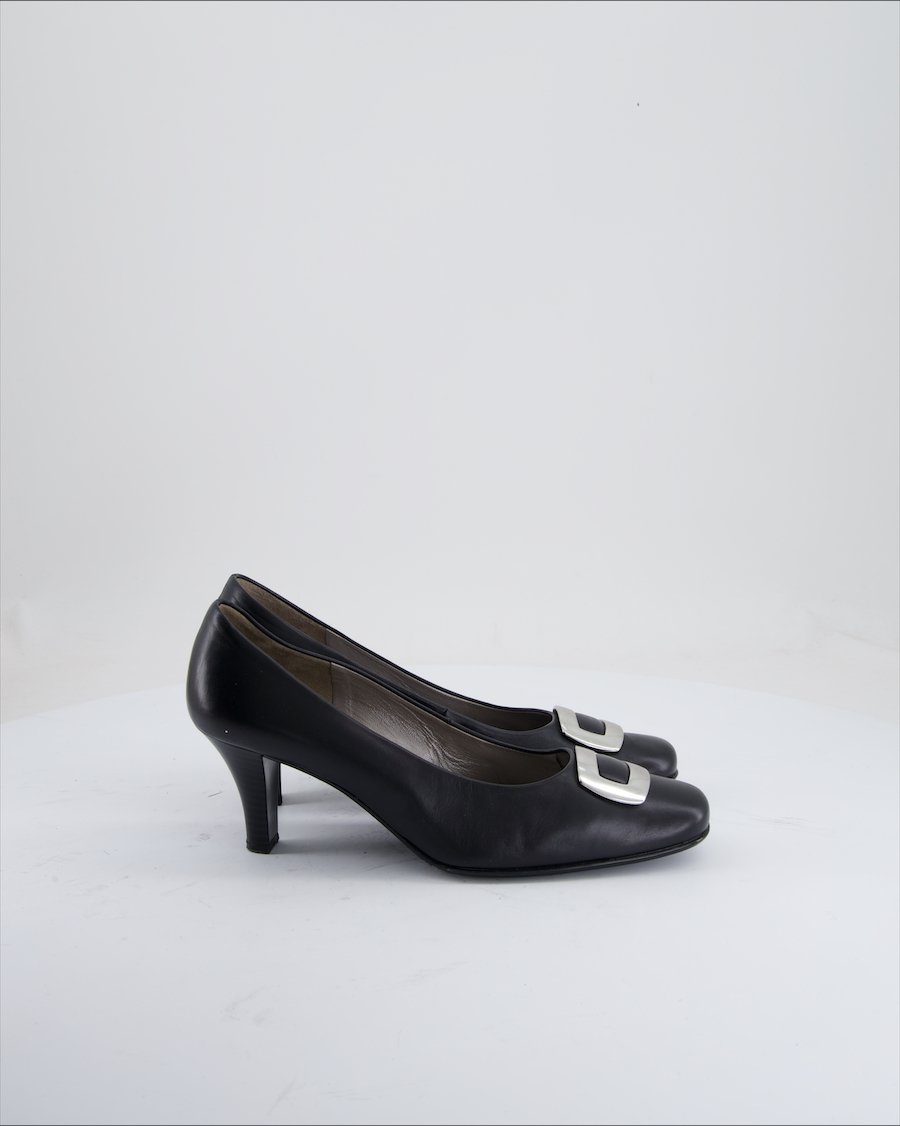 Gabor Heels Leather Black Eu 39