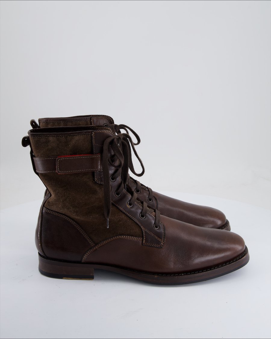 Hugo Boss Ankle Boots Leather Brown Eu 44