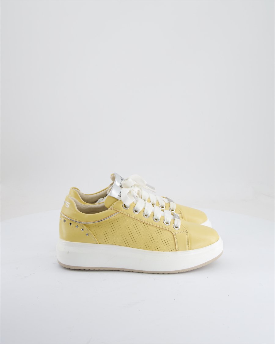 Keys Trainers Leather Mustard yellow Eu 37