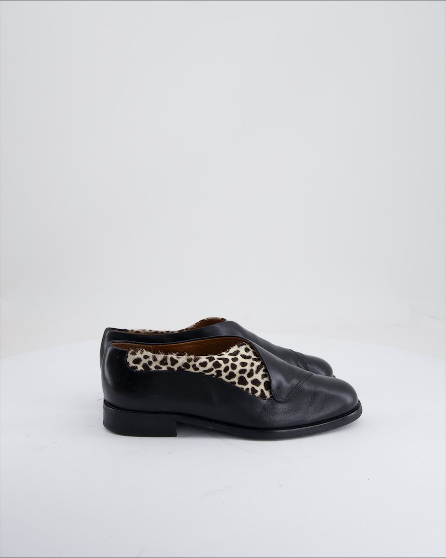 Walder Flats Leather Black Eu 37