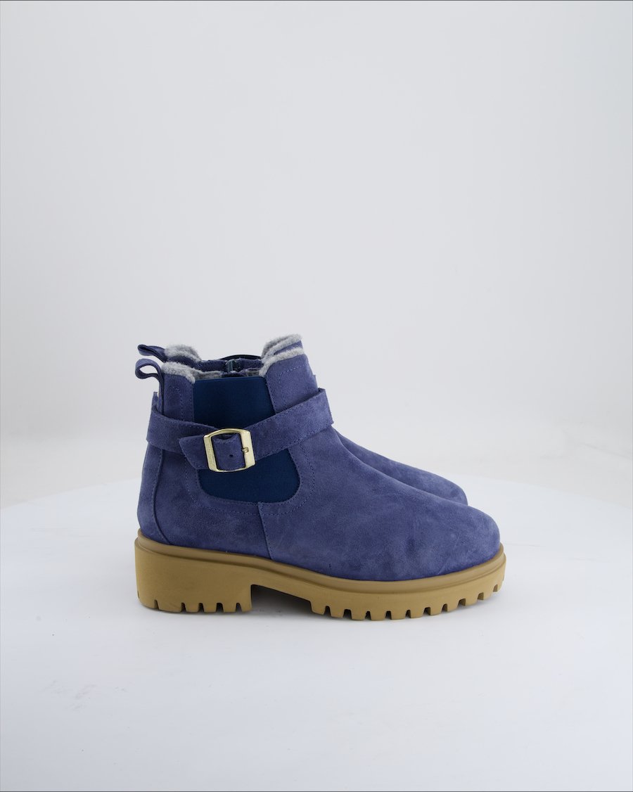 Vitaform Ankle Boots Suede Blue Eu 38