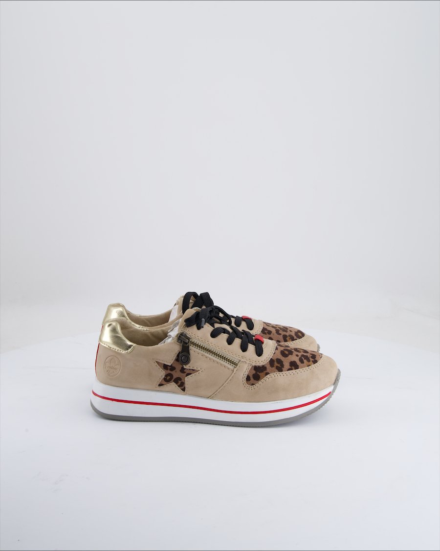 Rieker Trainers Leather Beige Eu 38