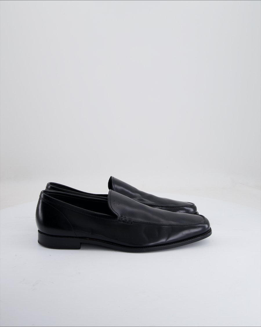 Tod's Flats Leather Black Eu 45.5