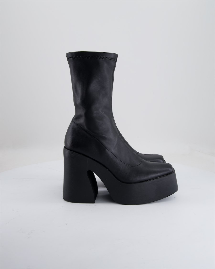 Bershka Ankle Boots Polyurethane Black Eu 37