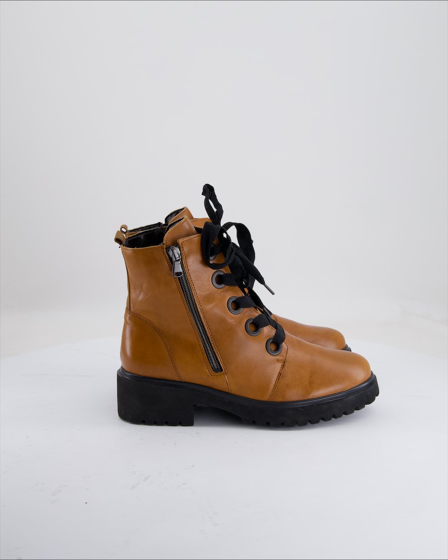 Waldlaufer Ankle Boots Leather Camel Eu 39