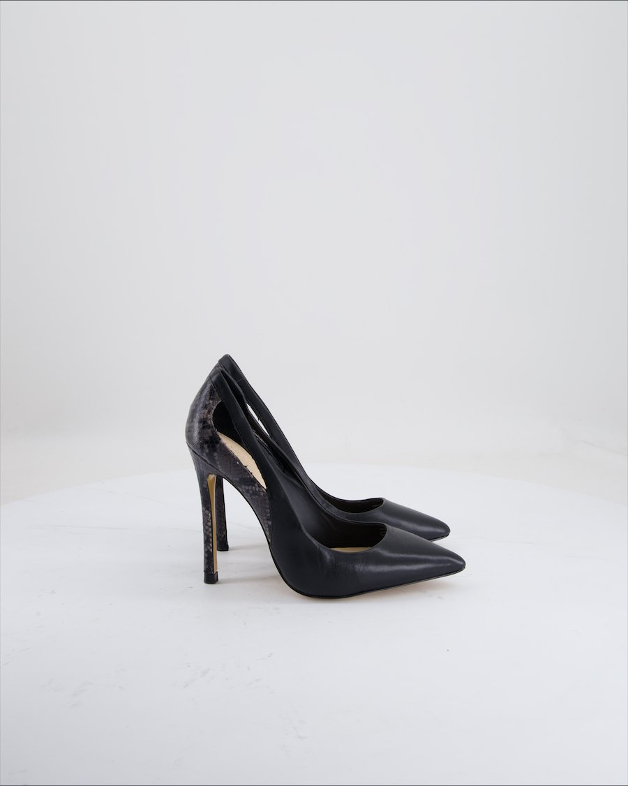 Zara Heels Leather Black Eu 36