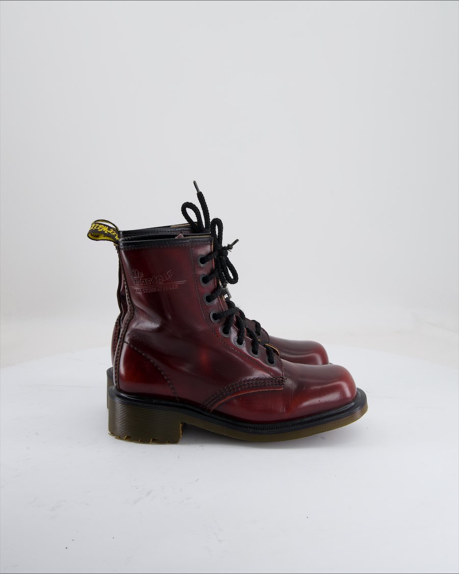 Dr.Martens Ankle Boots Leather Burgundy Eu 37