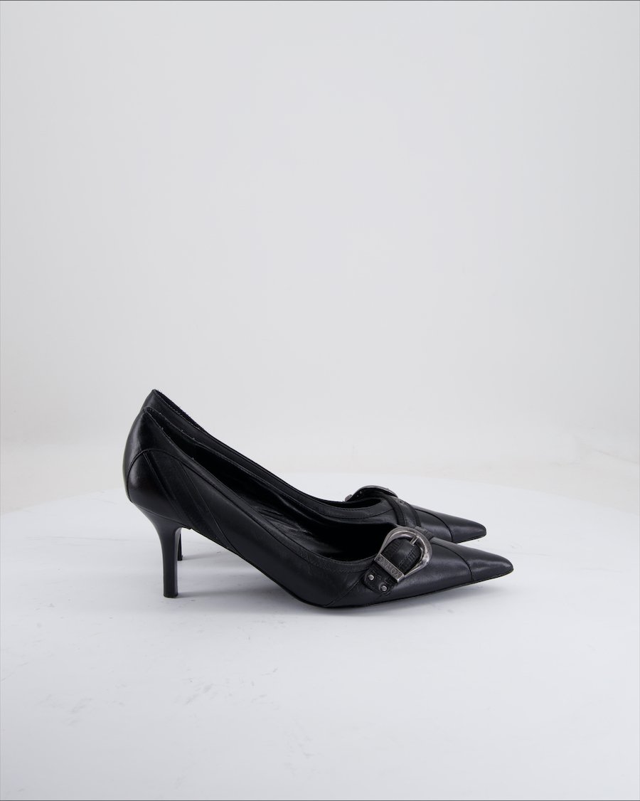 Oxmox Heels Leather Black Eu 40