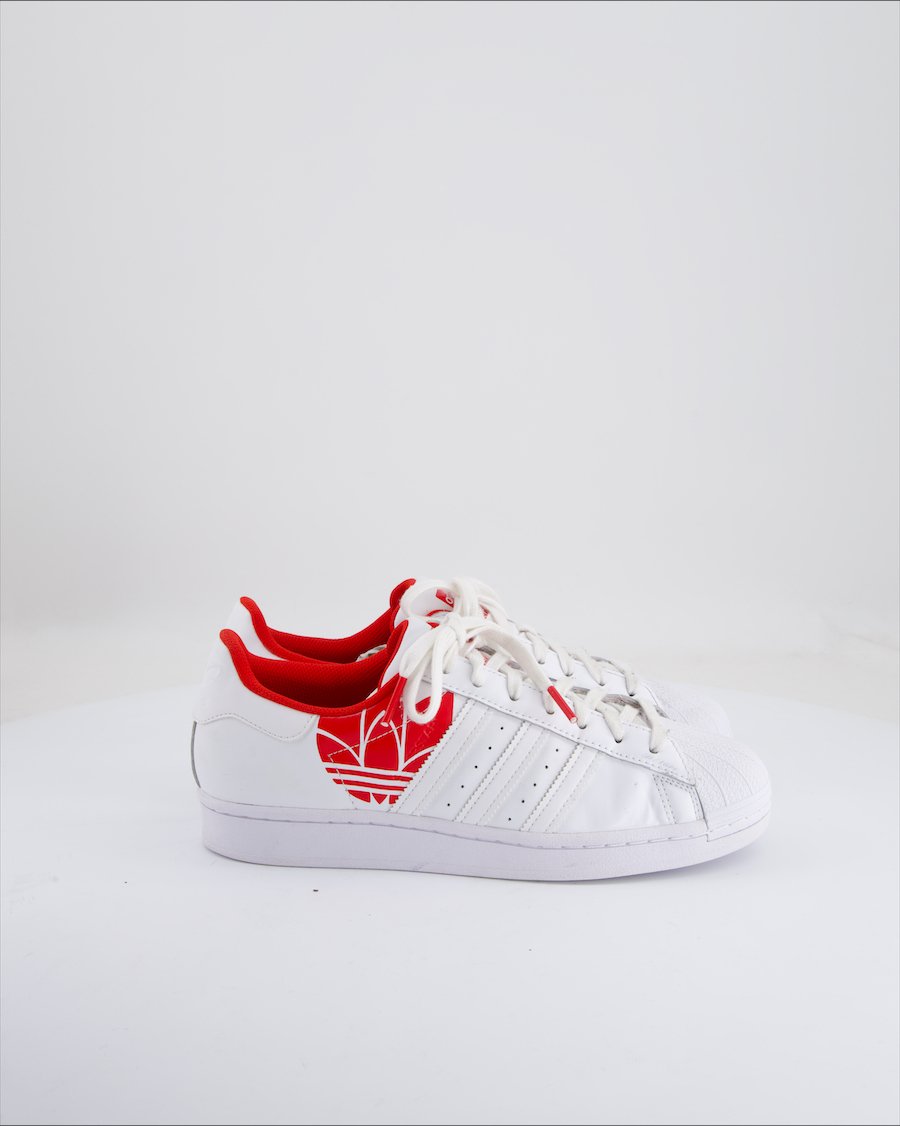 Adidas Trainers Leather White Eu 42