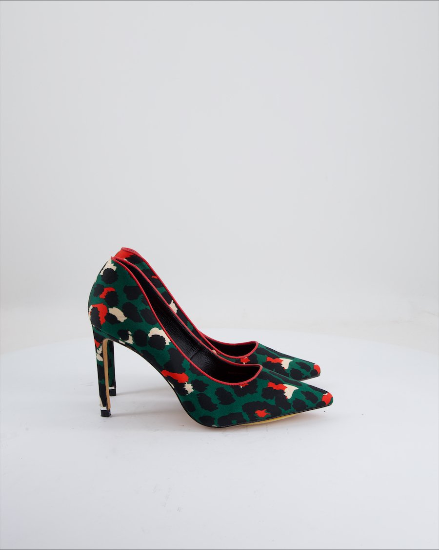 Cosmoparis Heels Cloth Green u 38