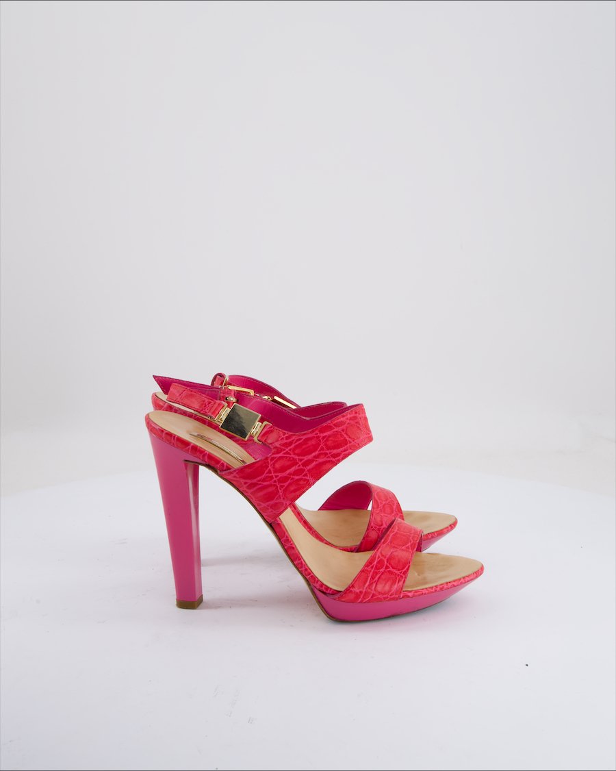 Mario Bologna Heels Leather Pink Eu 40