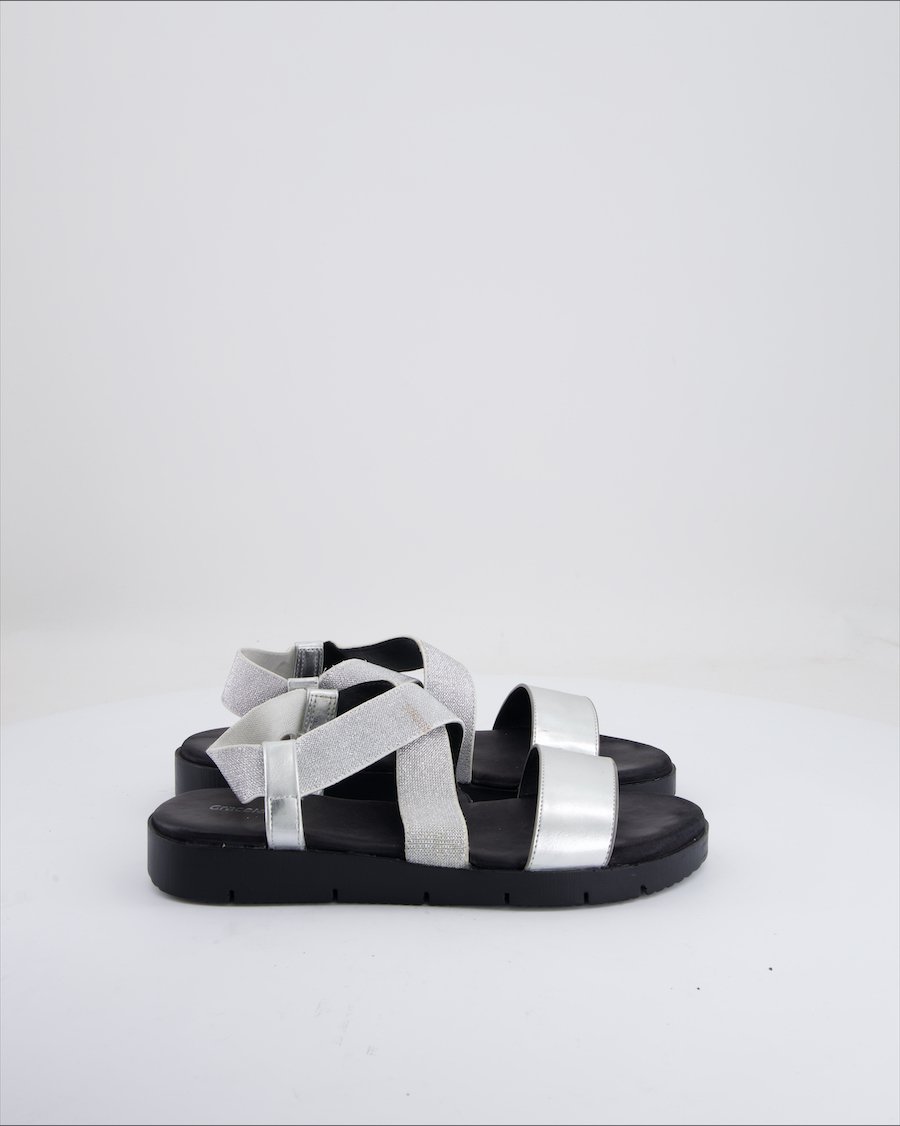 Graceland Sandals Leather Silver Eu 39