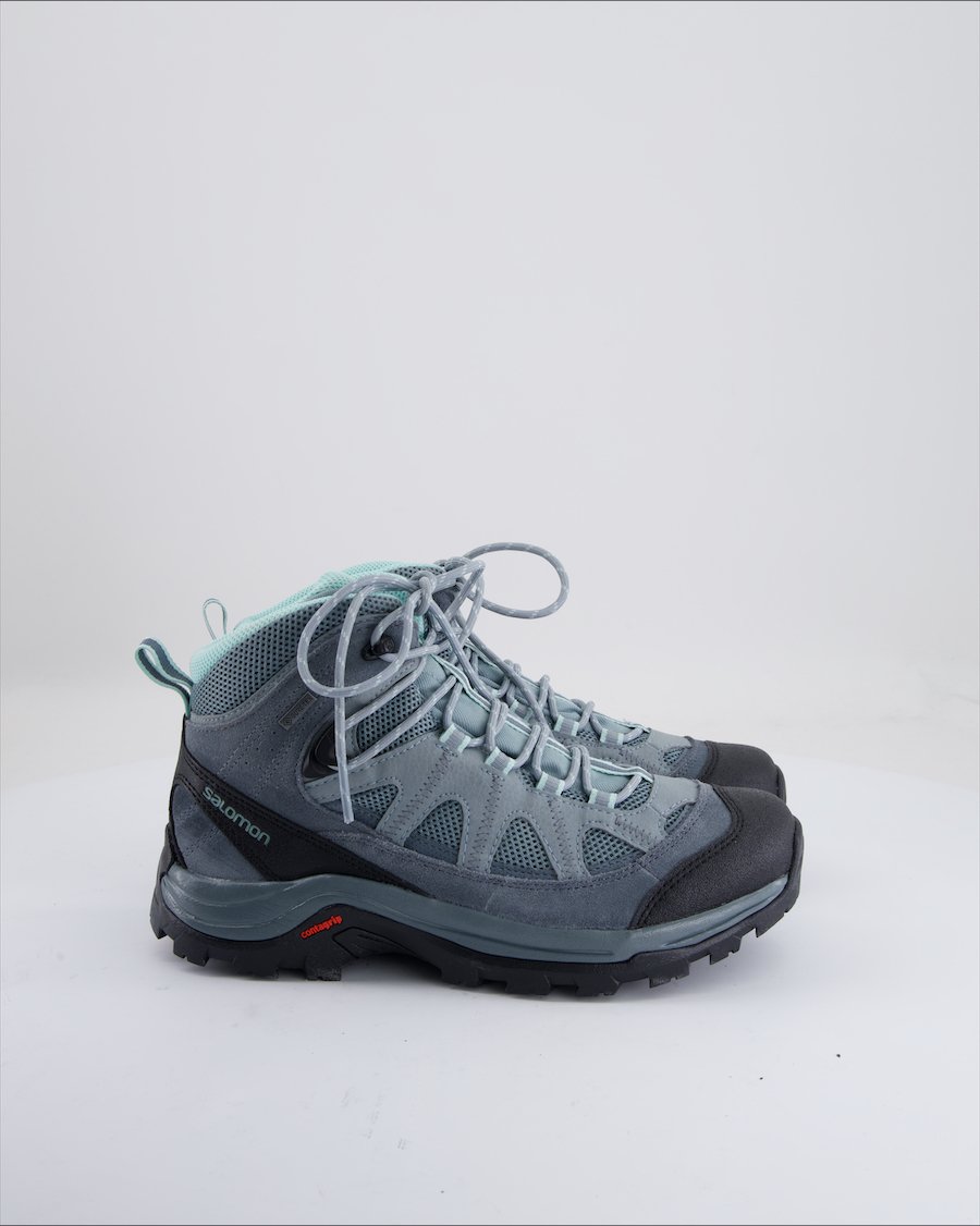 Salomon Ankle boots Suede Grey Eu 39.5