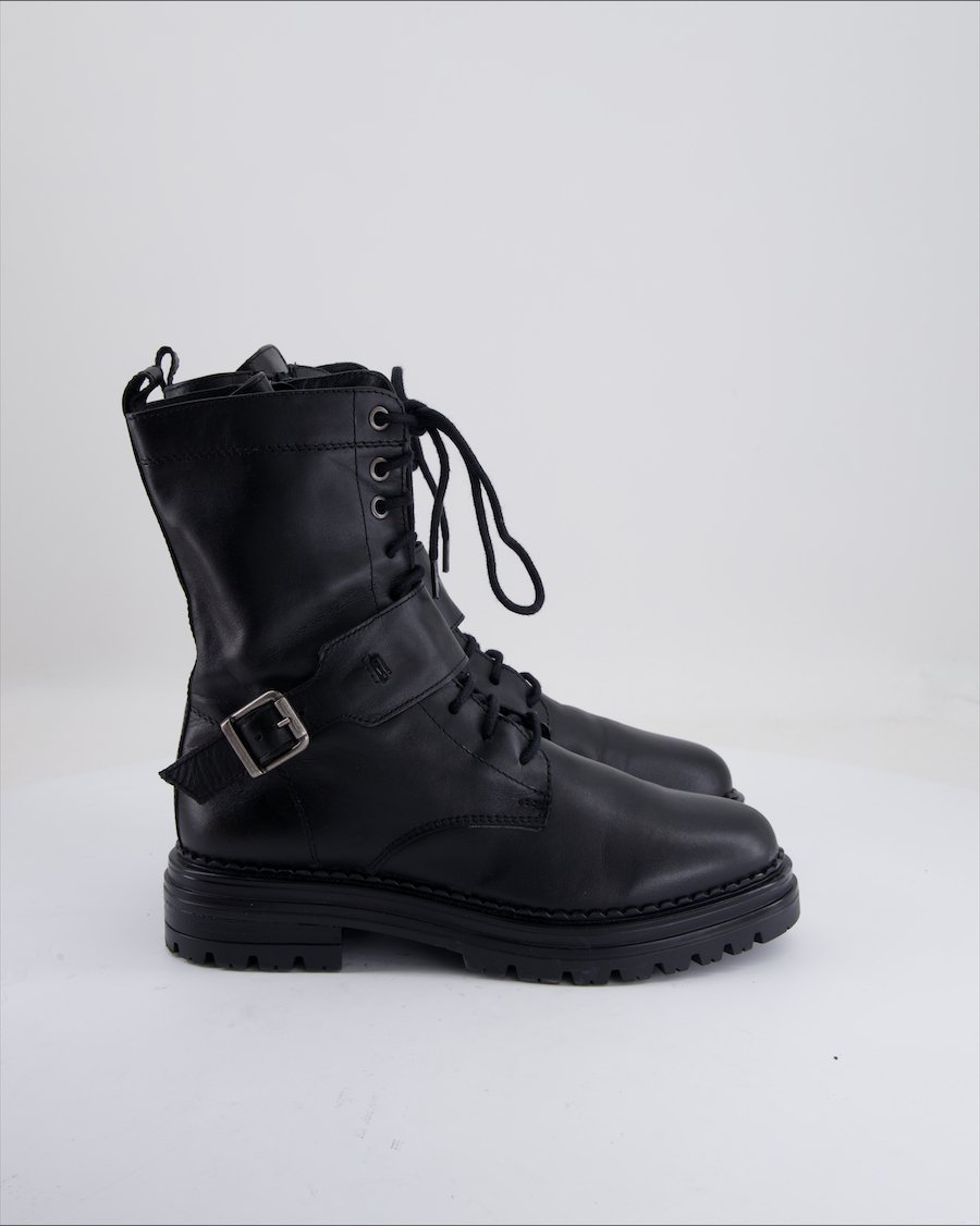 Varese Boots Leather Black Eu 38