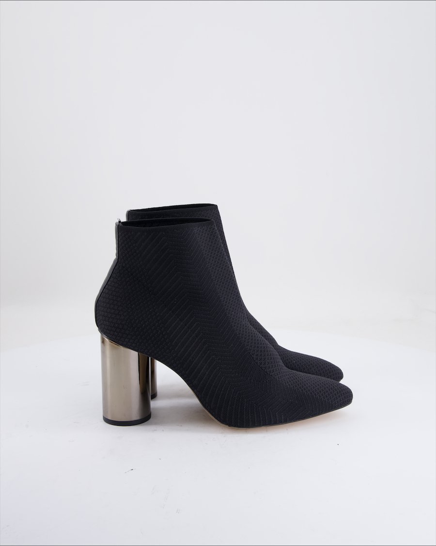 Zara Ankle Boots Cloth Black Eu 39